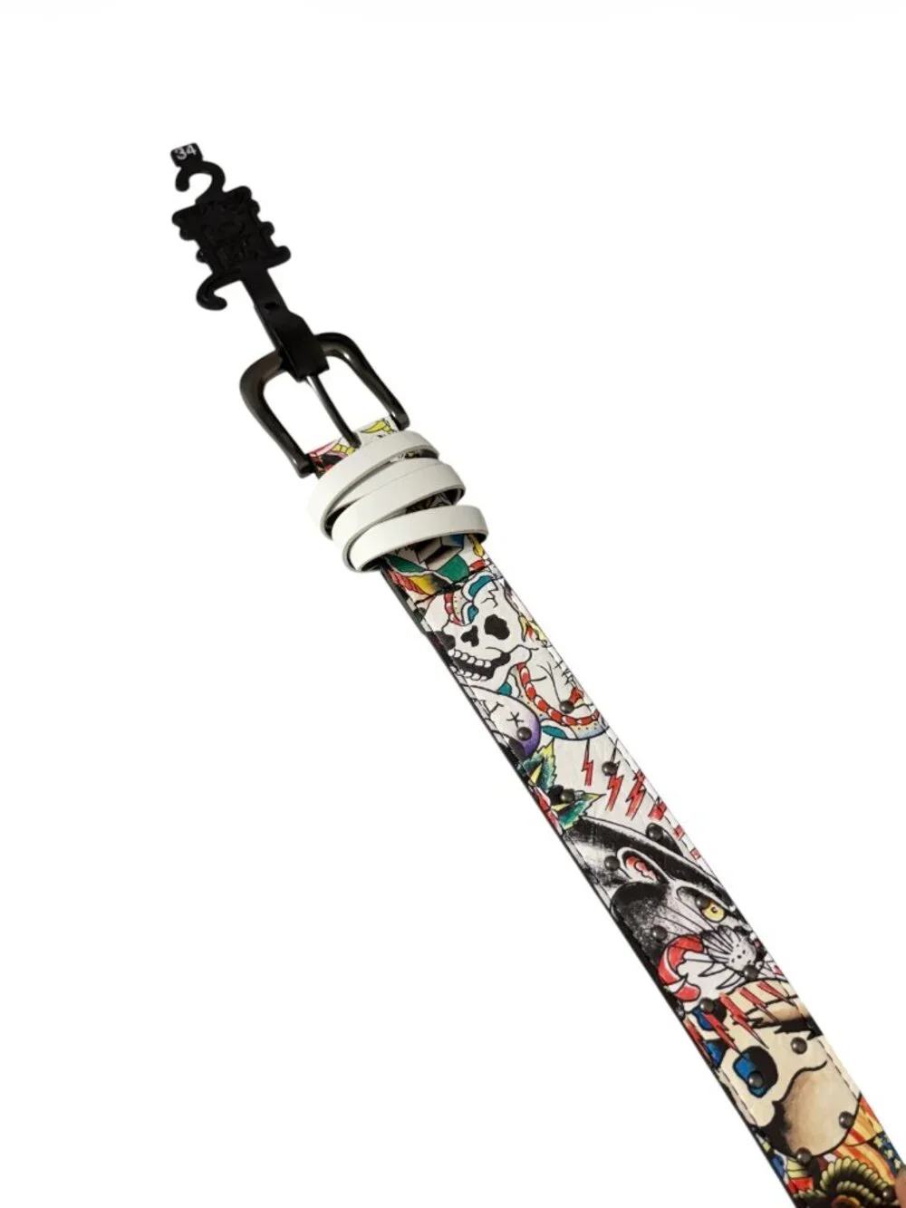NWT Ed Hardy Studded Belt Y2K Mens Size 34